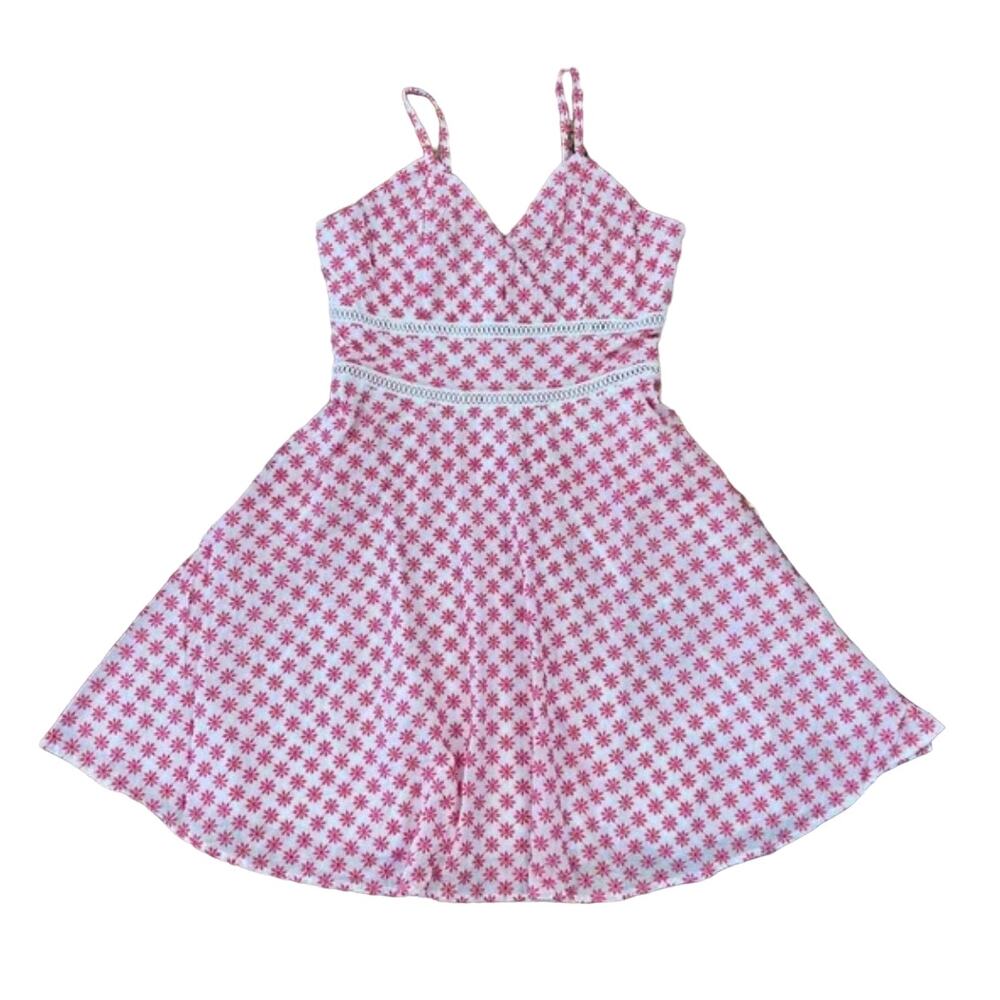 NWT Francesca's Collections Jun & Ivy Pink & White Eyelet Daisy Skater Dress